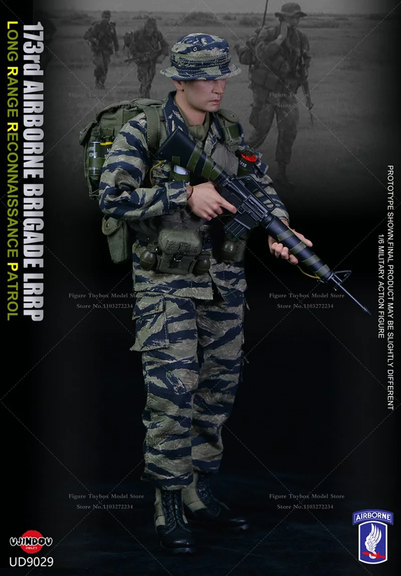 UJINDOU-Modelo Móvel de Soldado Militar, Divisão Panzer GD Alemã, Figura Completa, UD9029 Exército dos EUA LRRP no Vietnã, 1/6, UD9030