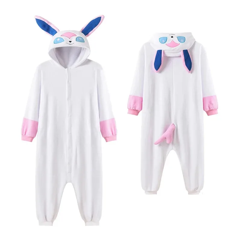 

Sylveon Halloween Cosplay Costume Women Pajamas Cartoon Onesie for Adults Pijamas Gift Kigurumi Christmas Homewear
