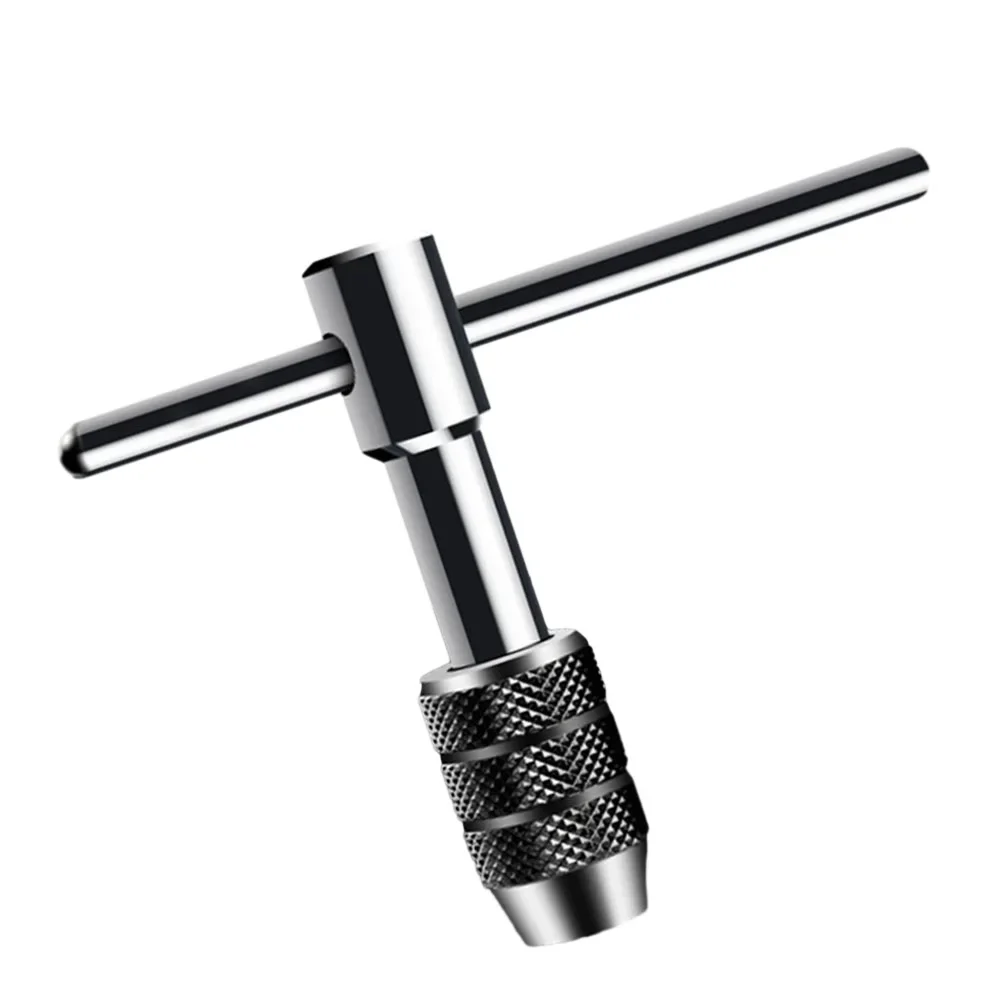 Regolabile M3-8 M5-12 T-Handle Chiave a cricchetto Rubinetto Vite Supporto Filettatura maschio Metrico Meccanico Officina Strumenti Strumento manuale