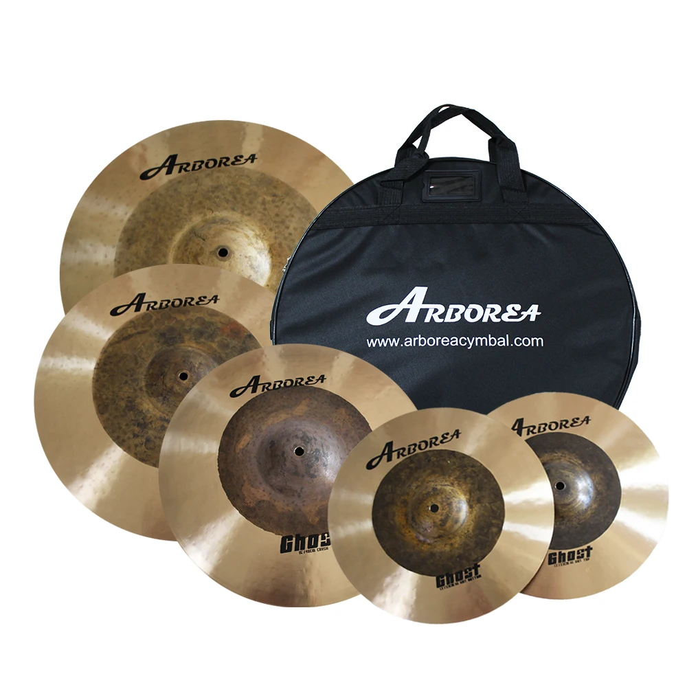 

Arborea Ghost Series Cymbal Set 14"Hi-Hat+16"Crash+18"Crash+20"Ride+Bag