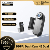 DDPAI 4K Dash Cam N5 Dual Front and Rear 4K Ultra HD Resolution AI Dash Camera NightVIS ADAS GPS Auto record