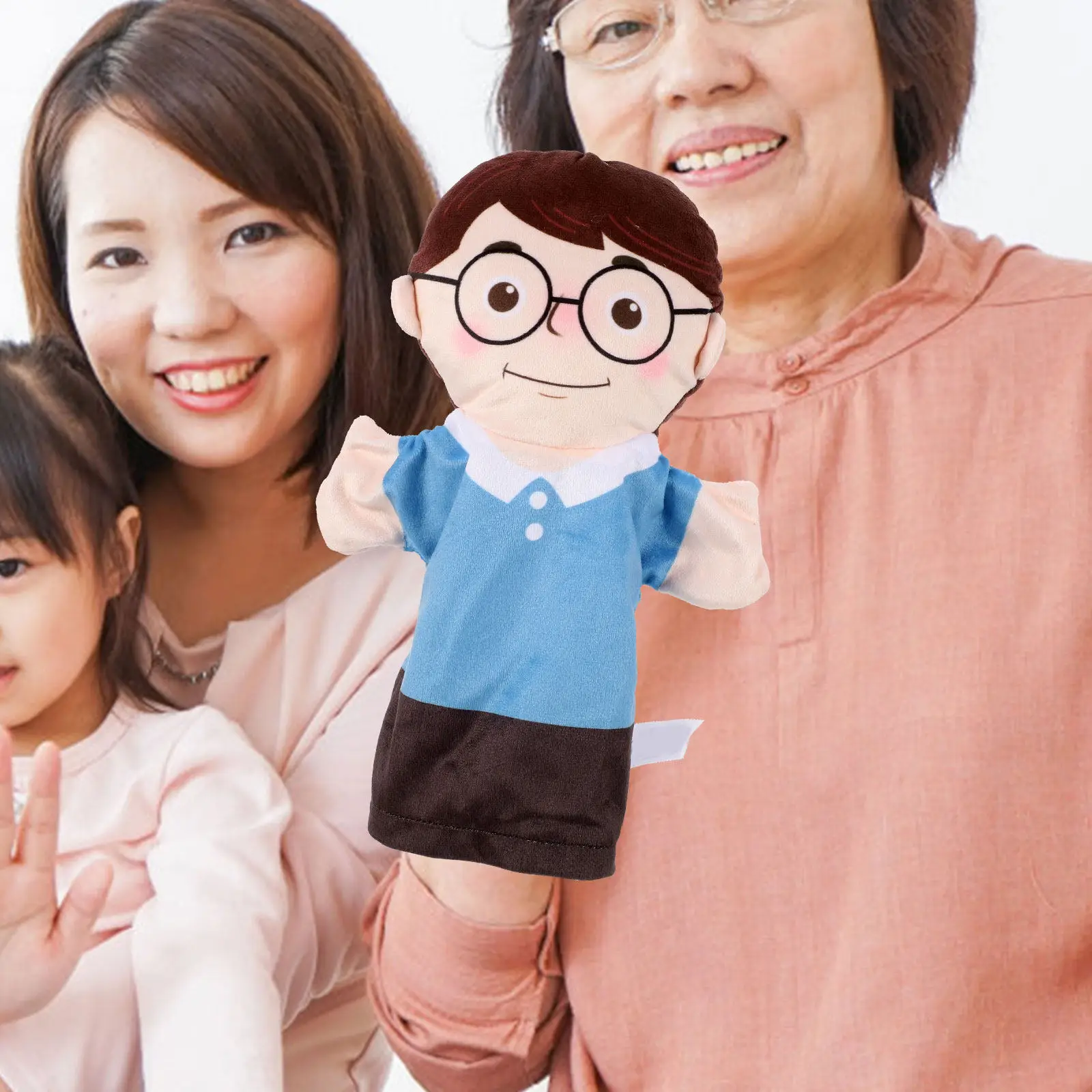 

Набор из 2 реалистичных кукол-перчаток для детей: развивающие, для рассказывания историй, творческие, для интерактивных игр родителей и детей