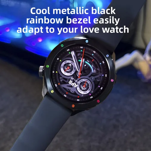 Imagen 2 del producto Adecuado para Xiaomi S4 reloj bisel reloj S4 dial negro Arco Iris payaso versión Bluetooth versión ESIM reconocimiento automático