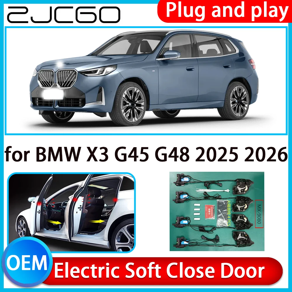 

ZJCGO for BMW X3 G45 G48 2025 2026 OEM Car Auto Pull Soft Close Door Power Latch Electric Door Catch Soft Closing Assist System
