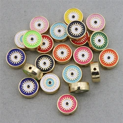 6pcs 12mm Round Evil Blue Eye bead Charms for Jewelry Making Supplies  Greek Eye Charms Diy Bracelet Necklace Beads Accessories