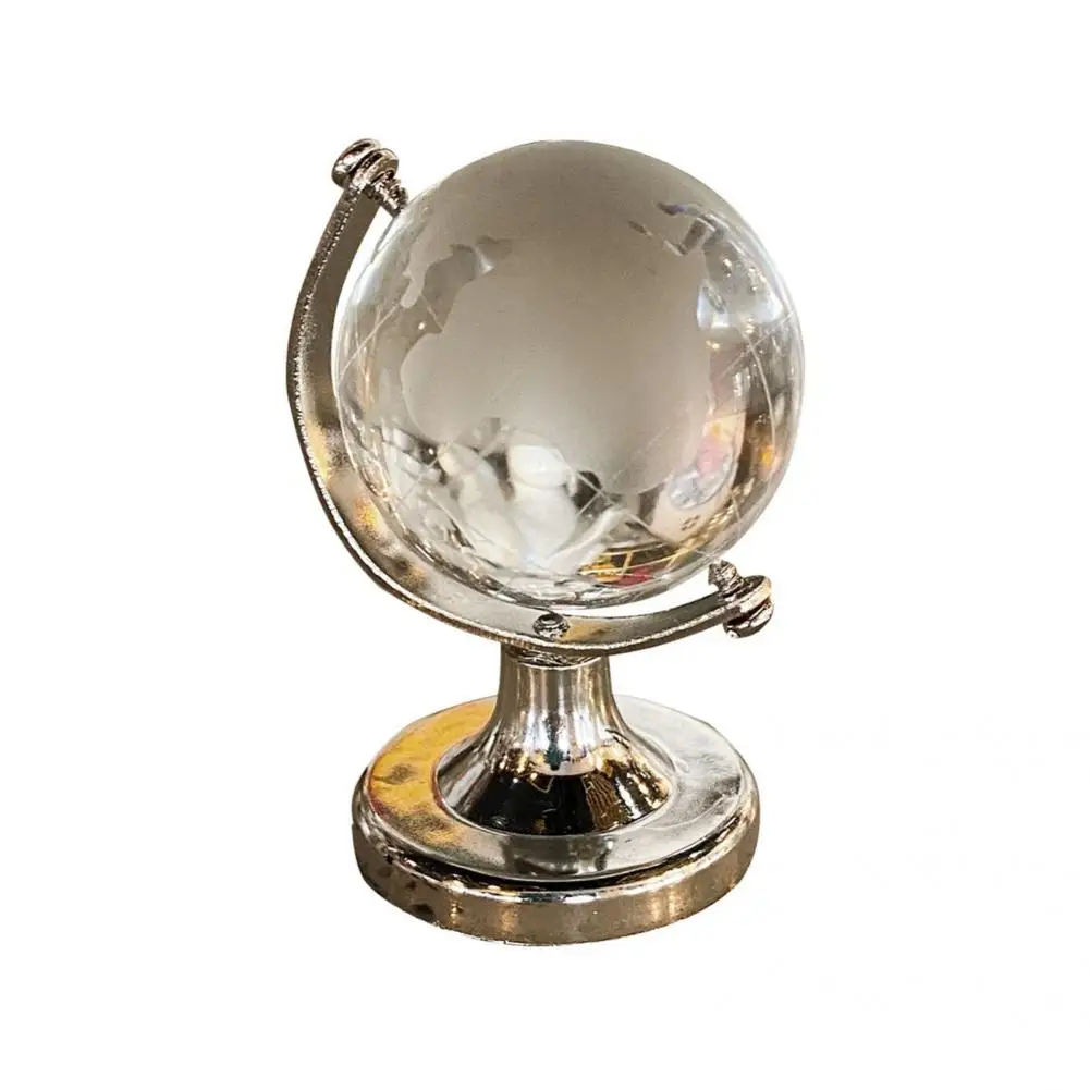 Lovely  Universal Artificial Crystal Sphere Ball Mini Globe Delicate   for Desktop