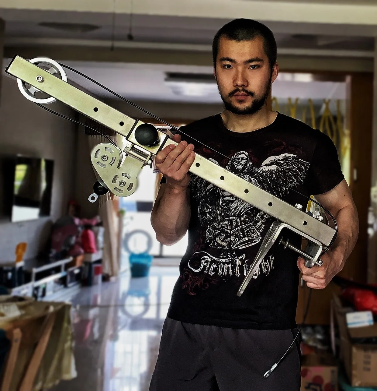 Entrenador de muñeca de antebrazo profesional, máquina de lucha de brazos de 100kg, sistema de polea de gimnasio en casa resistente para fuerza de agarre y músculos