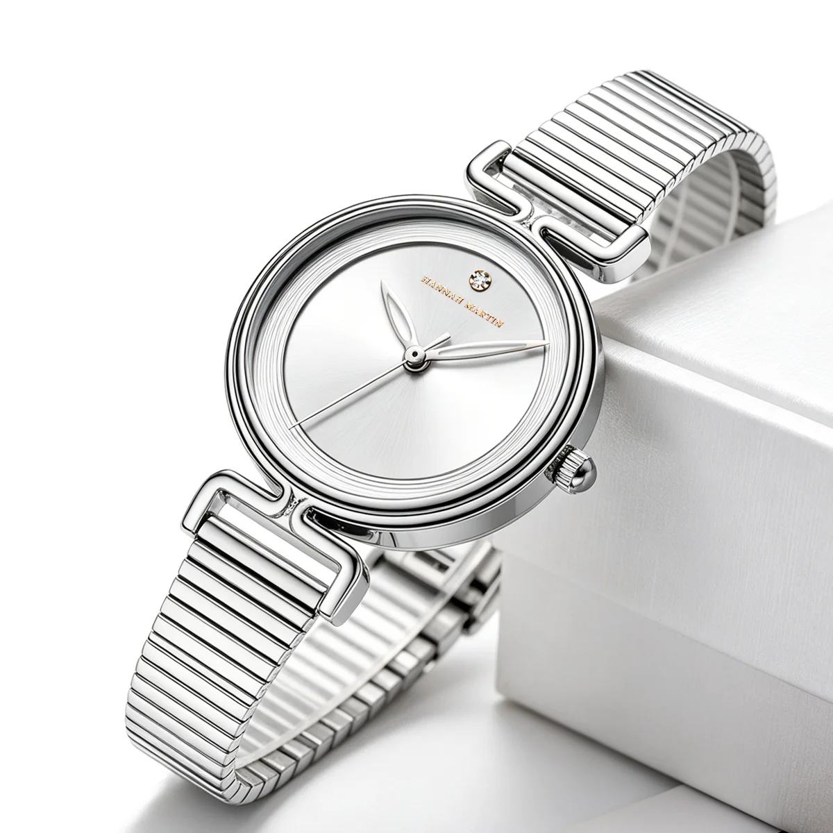 Ladies Rose Gold Watch 29mm Simple Stainless Steel Mesh with Japanese Quartz Movement Original Clock Fashion Jewelry Women Watch