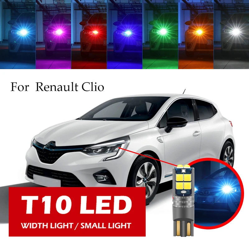 

1ps T10 LED W5W For Renault Clio Side Door Light, Small Headlight, Car Boot, License Plate Light