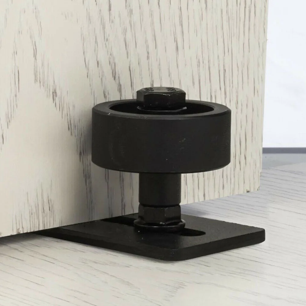 

2pcs Sliding Barn Stay Roller Wall Mount 8 In 1 Floor Guide Adjustable Metal Bottom Door Track Roller Steel Carbon Door Floor