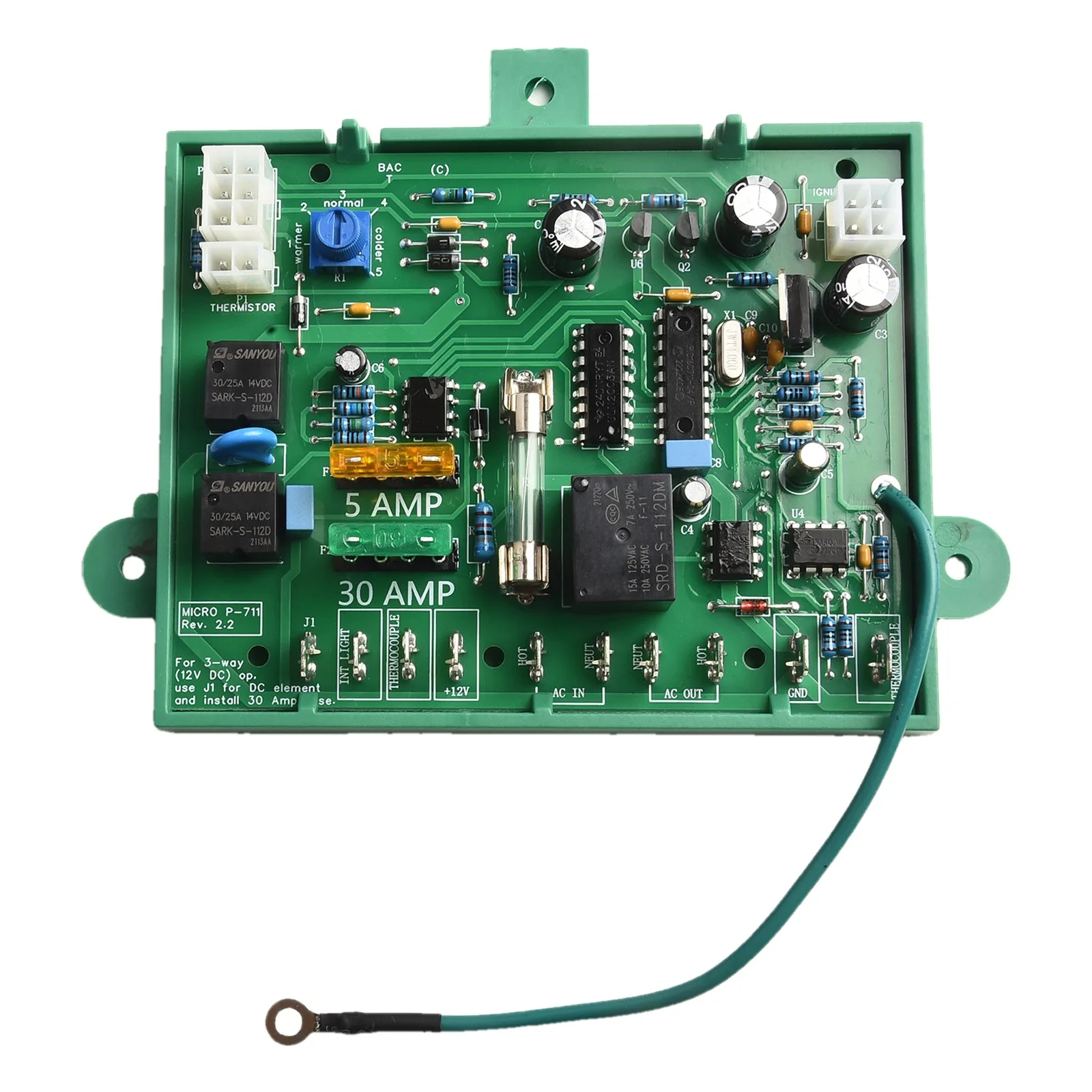 

For RV Refrigerators RV Refrigerator Control Board P-711 Control Board DC Element Circuit Fine-tune Temperature Fuse Protection