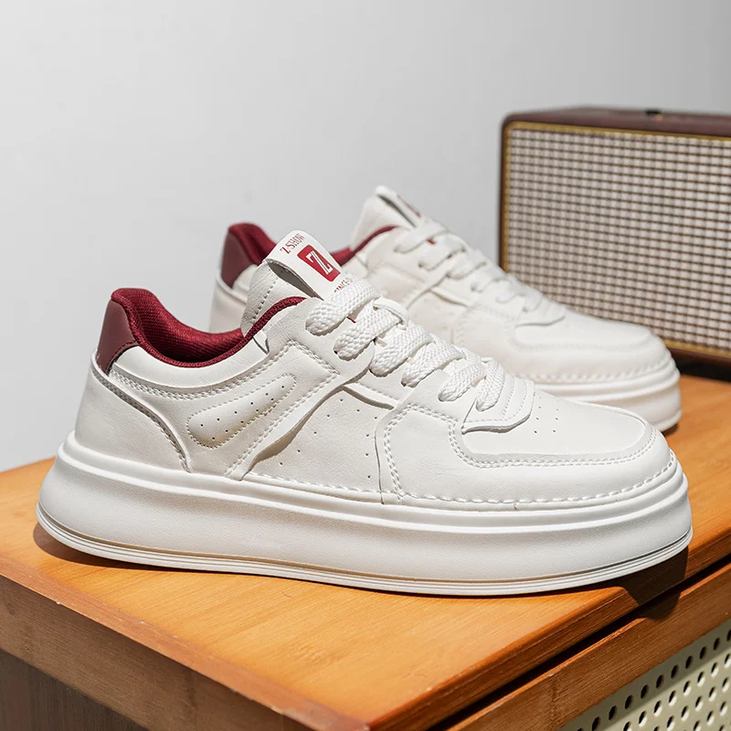 

Новые мужские осенние белые кроссовки 2025 года — дышащая повседневная обувь, стиль для пар, модные и бестселлеры