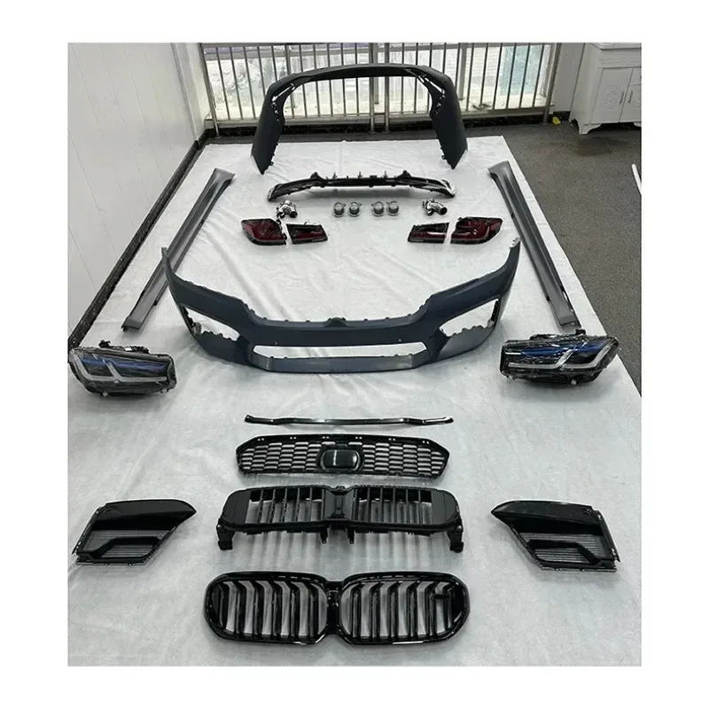 

Auto Parts Front Bumper Kit LED Headlight Accessories Body Kit For 5 Series G38 Pre-Modified Late M5 Surroun