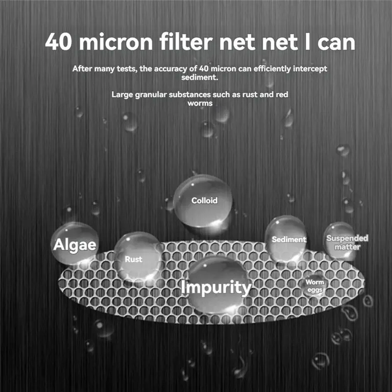 ABBZ-Whole House Central Filter High-Flow Tap Water Filter Reusable Sediment Water Filter Nickel-Plated 1-Inch Hot Melt
