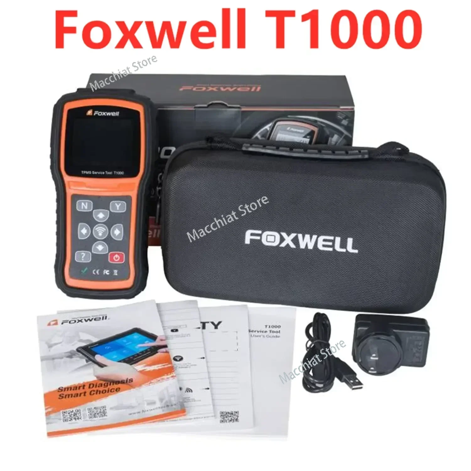 Foxwell T1000 Tire Pressure Sensor Monitoring Learning activation Programming reset device universal matching device