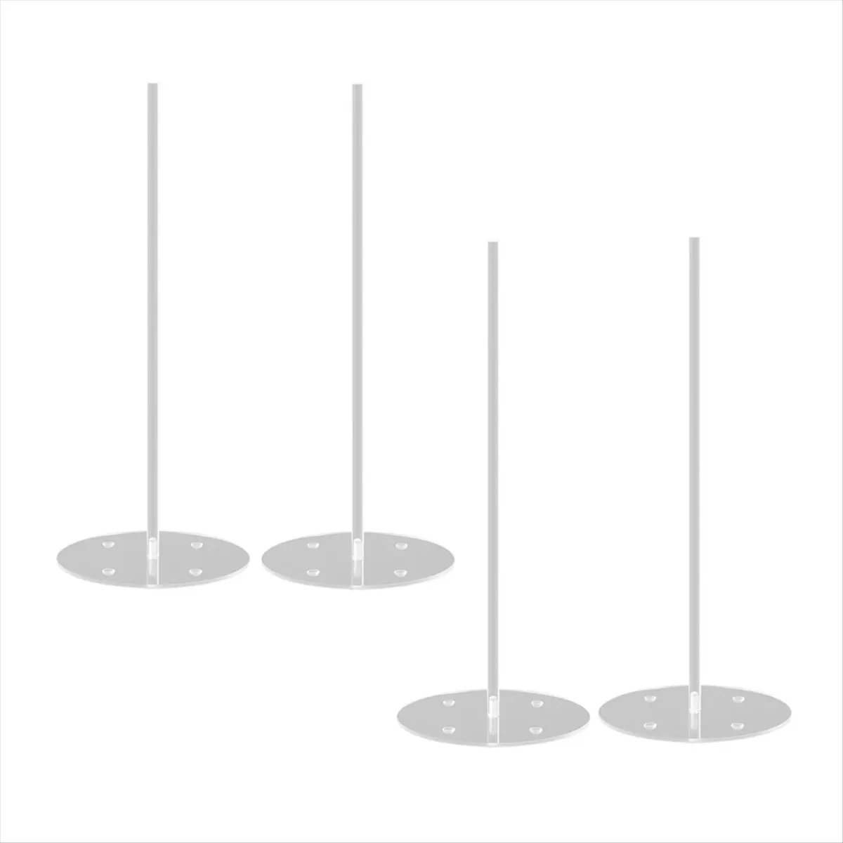 A24I 4PCS Clear Acrylic Donut Display Stand for Dessert Table, Bagel Stand Holder, for Party, Christmas, Birthday