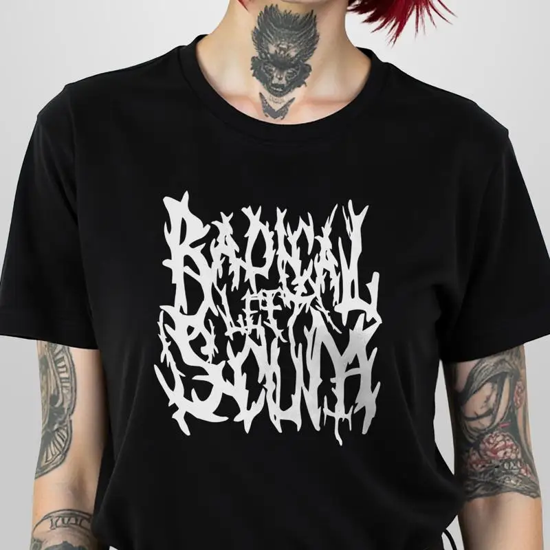 Radical Left Scum Black Metal Style Activist T-Shirt