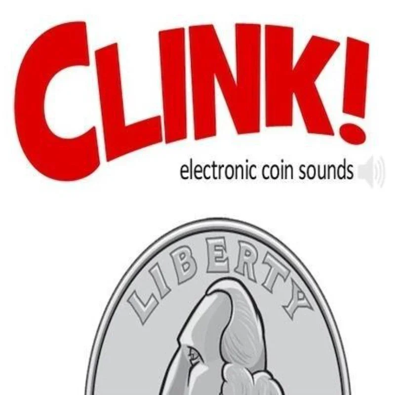 Clink! Suoni elettronici per monete 2.0 Trucchi magici Espedienti per maghi professionisti Puntelli da palcoscenico per monete da vicino