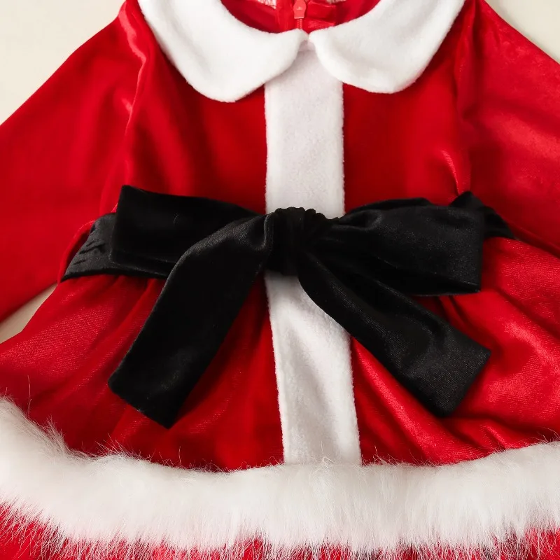 Children's Christmas Girl Dresses Cute Gingerbread Man Princess Styles Warm Holiday Dresses That Let Girls Glow During Christmas