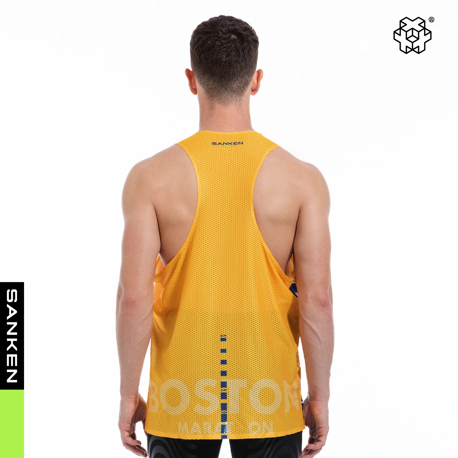 Men's Seamless Lightweight Marathon Tank Top Dry Fit Sleeveless Workout Fitness Singlet for Running