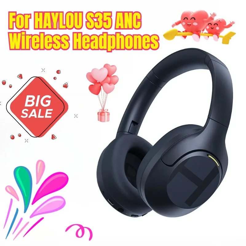 

For HAYLOU S35 ANC Wireless Headphones Over-ear 42dB ANC Bluetooth Dynamic Driver Battery Life Earphones