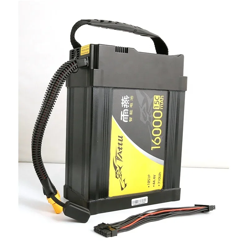 

Tattu 16000 мАч, 44,4 В, 15C, 12S1P Lipo Smart Battery Pack с вилкой AS150U, аккумулятор dr one