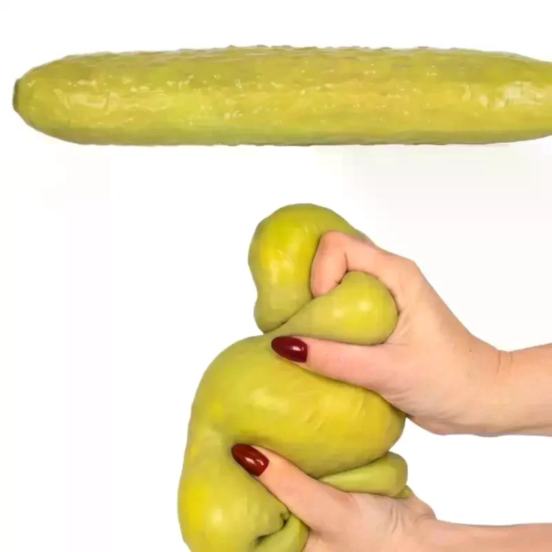 /GJ/1Pcs Cucumber Shaped Squeezed Toy Creatively Gift For Kid Adult Sensory Playful Toy Realistic Interesting Decompression Toy