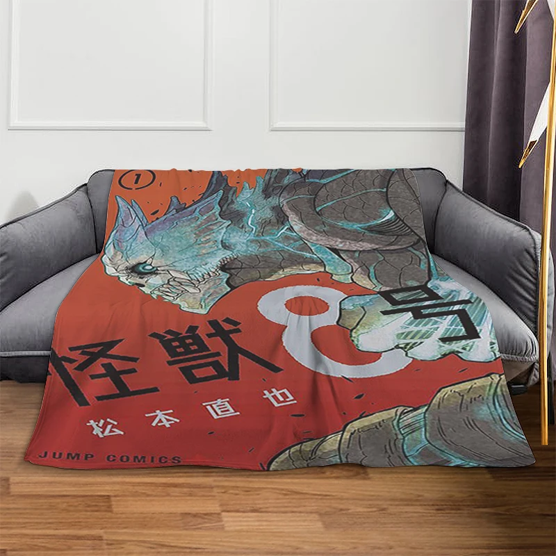 Sofa Blanket A-Kaiju No 8s Bed Blanket King Size Blanket Fluffy Soft Blankets Microfiber Bedding Warm Knee Fleece Camping Custom