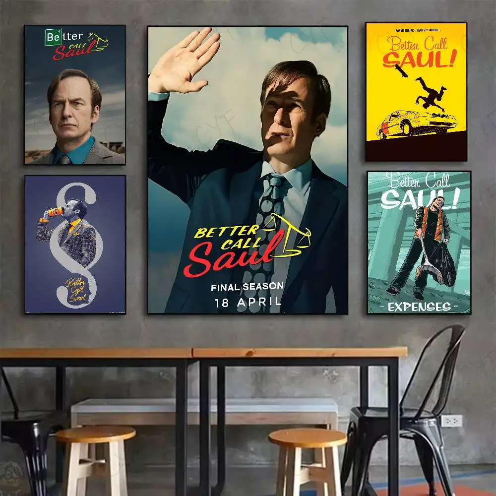 Movie B-Better Call Saul Poster 	 High Quality Wall Art for Home Office Bedroom Living Room Hallway Bar Perfect Gift