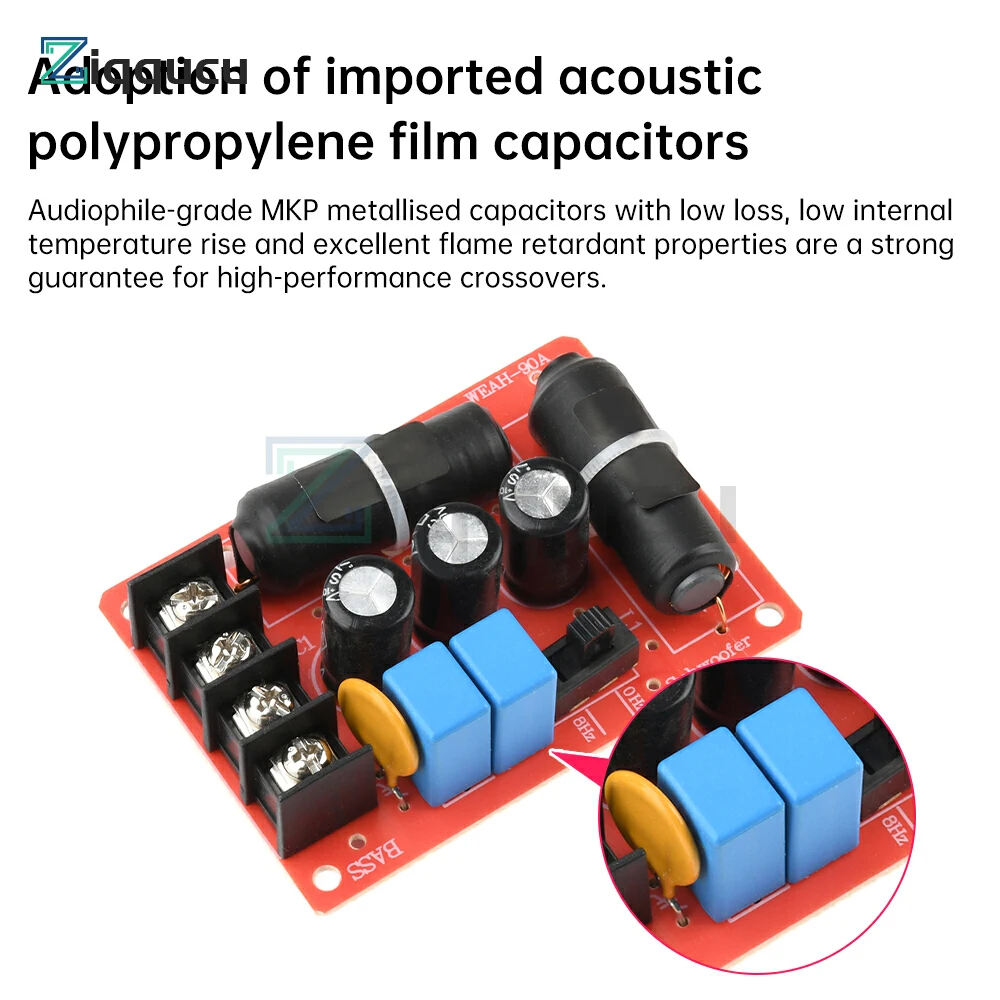 WEAH-90A 200W High Power Speaker Subwoofer Crossover Speaker Solderless Frequency Divider Module DIY Home Theater