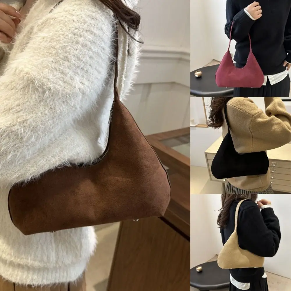 

Trendy French Frosted Armpit Bag Polyester Niche Design Crossbody Bag Personalized Shoulder Bag Women