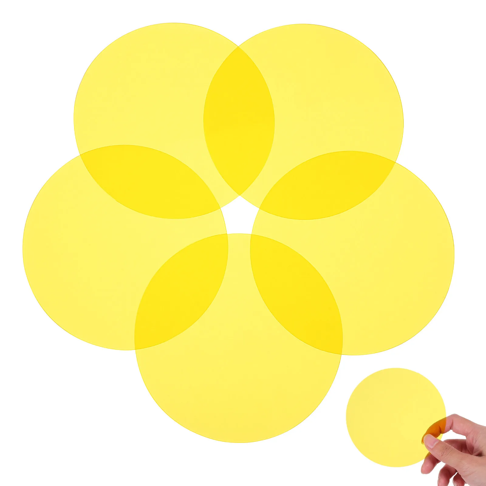5Pcs Color Film Light Diffuser Warm Light Correction Sheets for Lamps Home Decoration Pet Transparent Lighting Filter