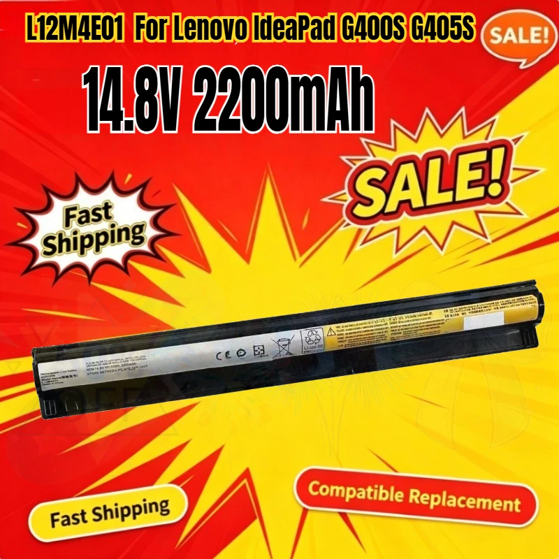 L12M4E01 14.8V 2200mAh Laptop Battery For Lenovo IdeaPad G400S G405S G500S G510S S410P Z710 Z40-70 Z50-70 G40-70 High Quality