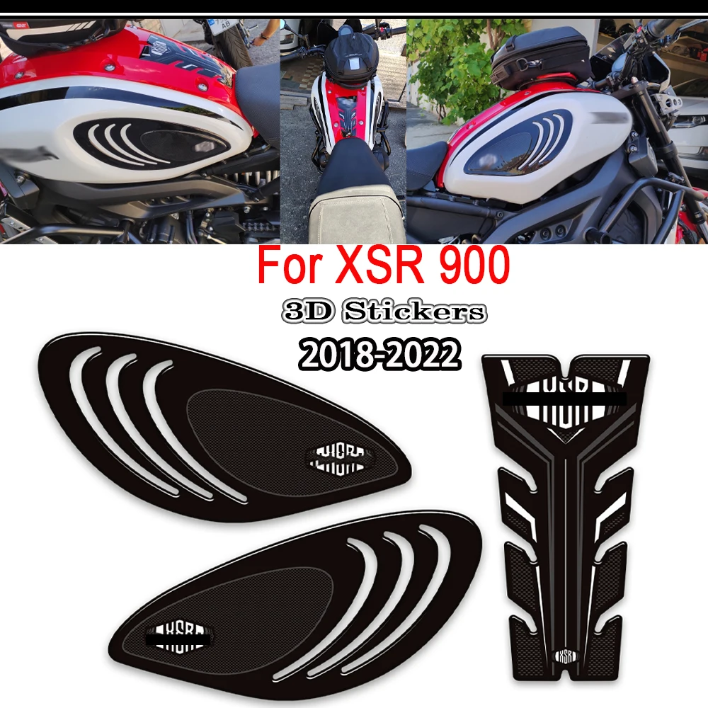

2018-2022 For Yamaha XSR 900 XSR900 Motorcycle accessory Tank Pad Grips Decals Fuel Oil Kit Knee Protector 3D Stickers