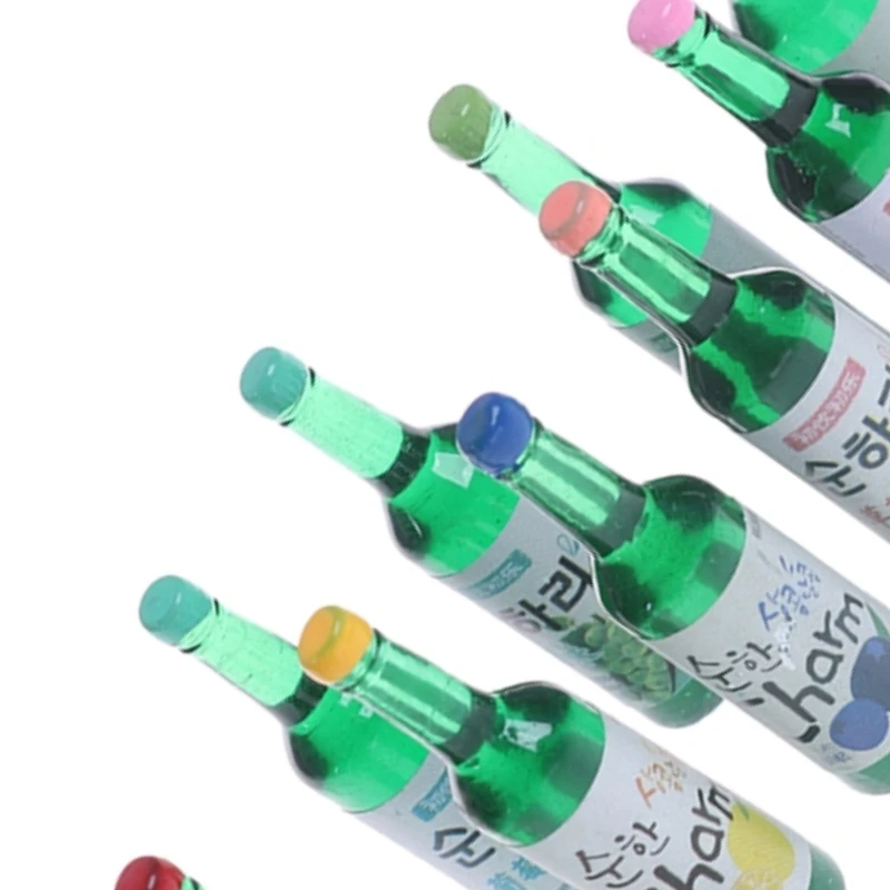 

10pcs 1:12 Dollhouse Miniature Wine Drink Model Pretend Play Food Kitchen Toys