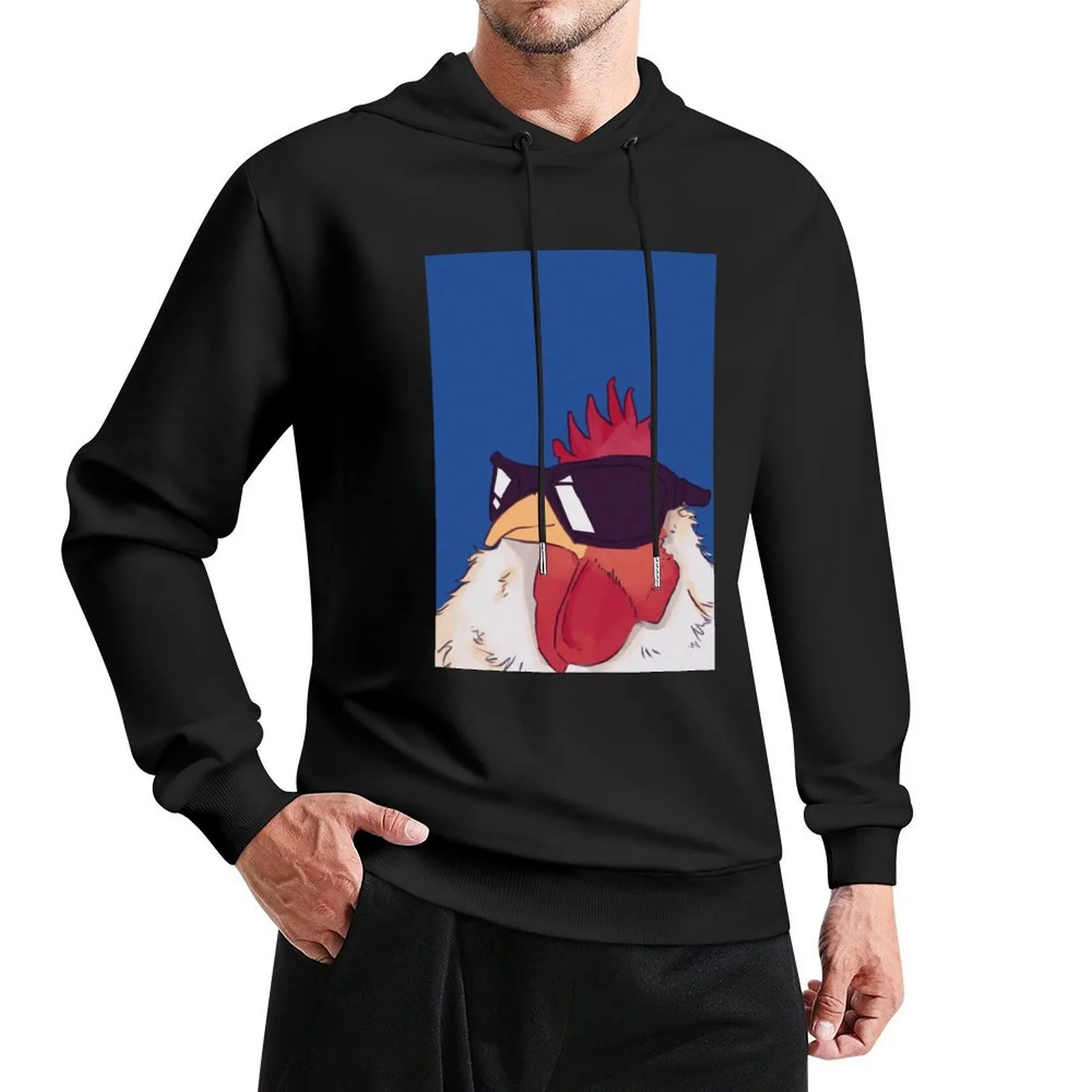 funny cool rooster Hoodie autumn new products anime clothes mens clothes mens clothing tracksuits