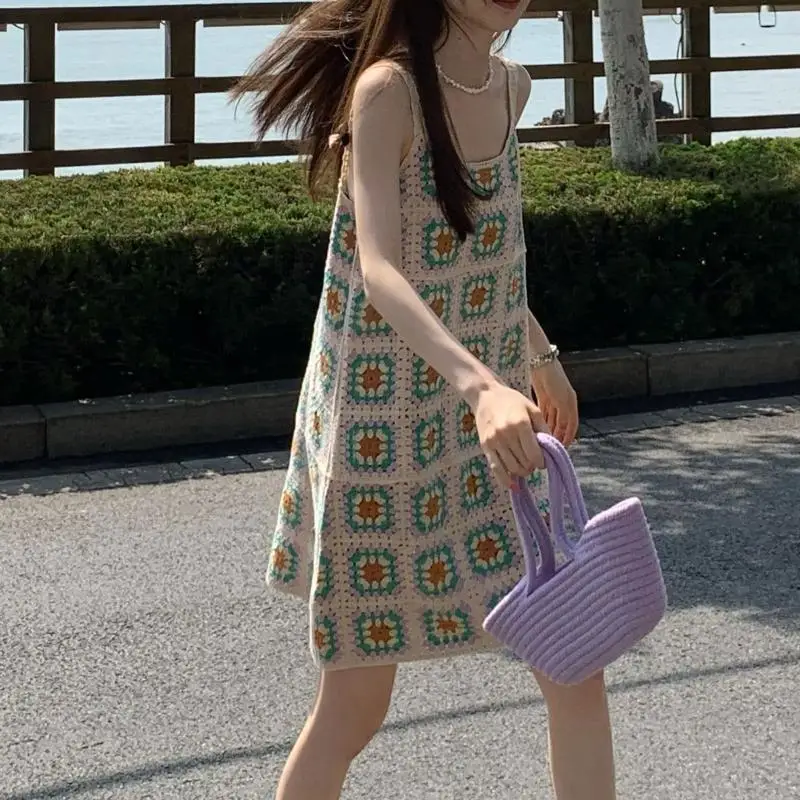 l38e-elegant-boho-mini-dress-women-knitted-hollow-out-sundress-casual-shirt-blouse-tops-female-ladies-summer-party-beachwear