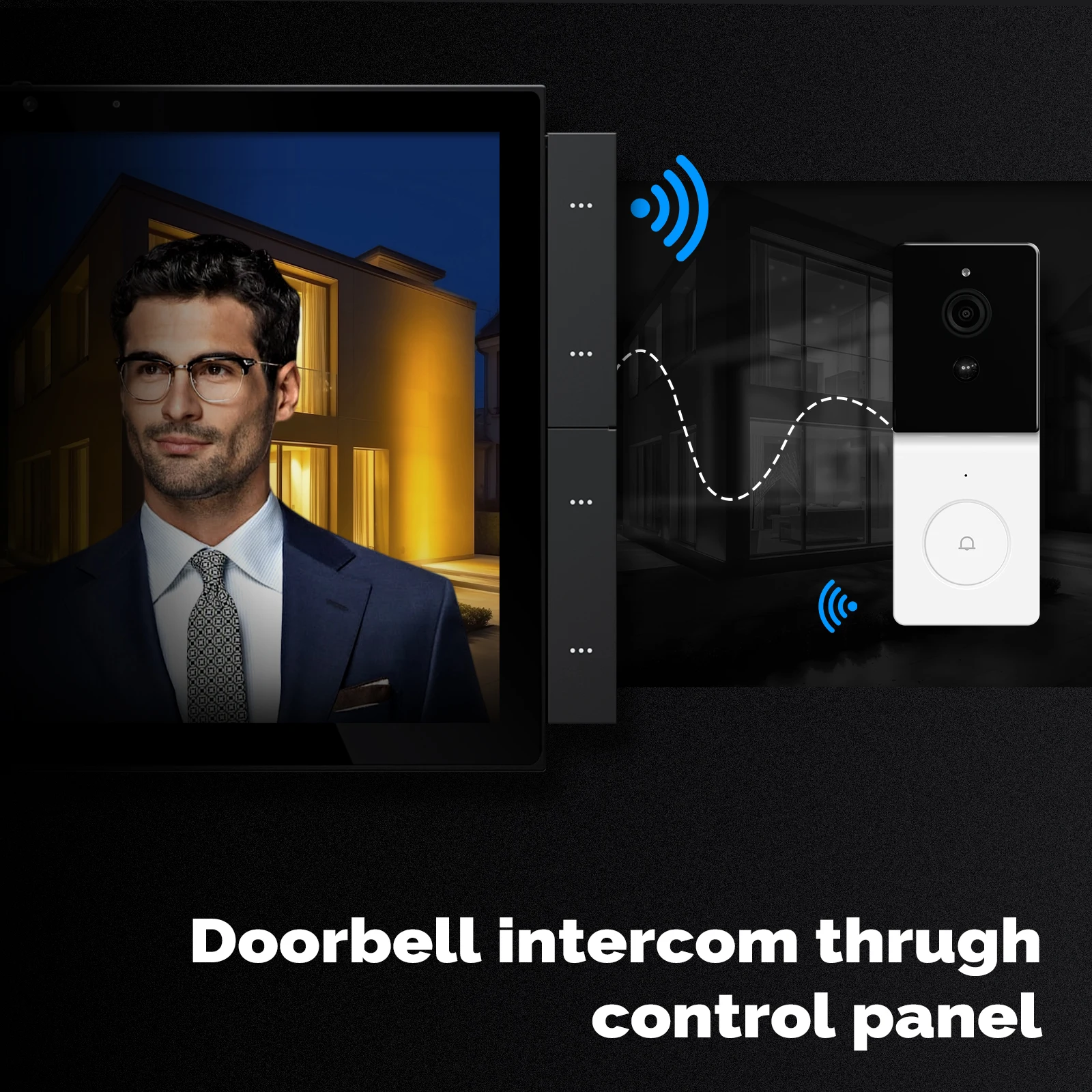 10.1inch Tuya Smart Home Control Panel Max Touch Screen With Bluetooth Zigbee Gateway Built-in Building Intercom Compatible