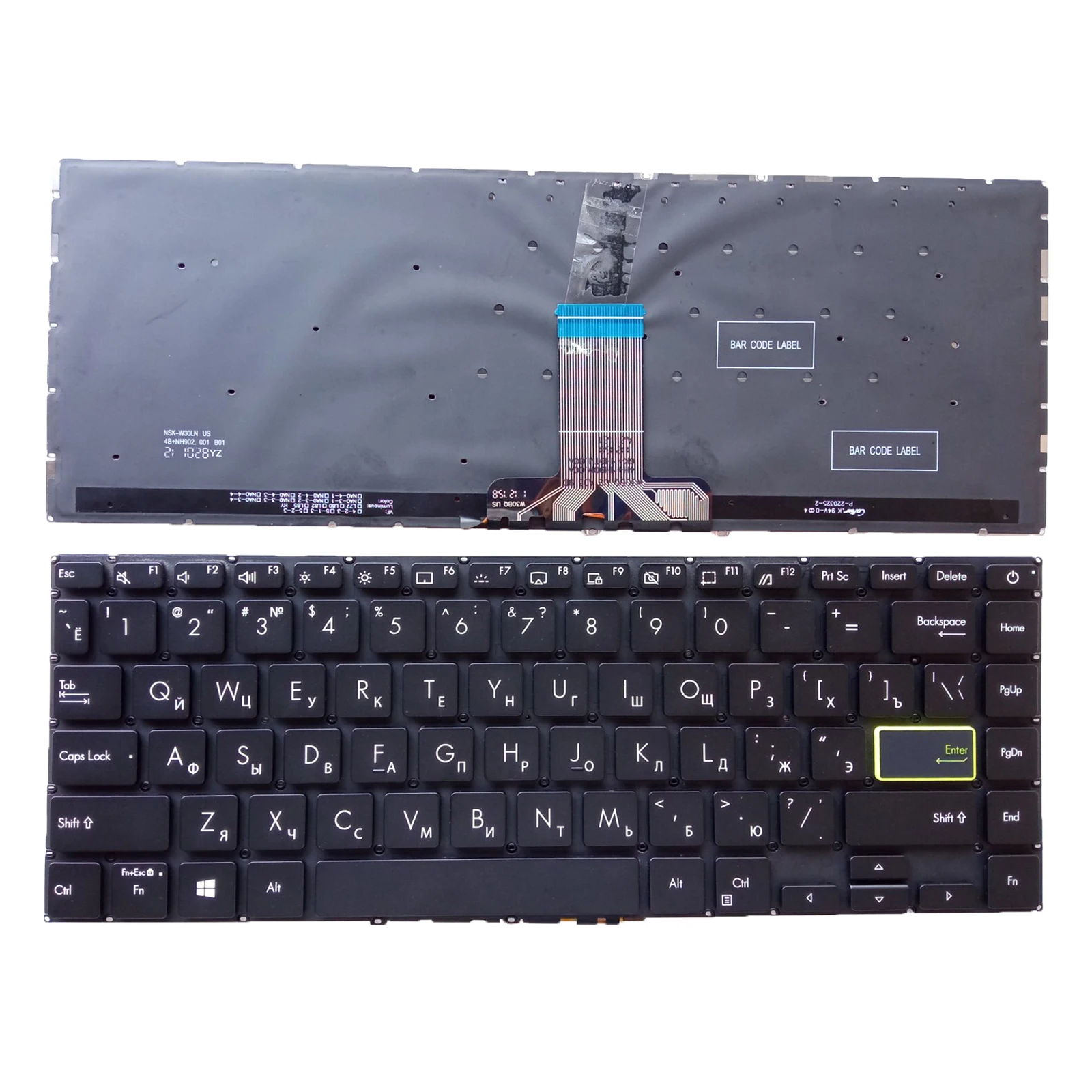 

RU Backlit Keyboard For ASUS E410 E410KA E410MA Vivobook Go 14 (E410) S14 S433