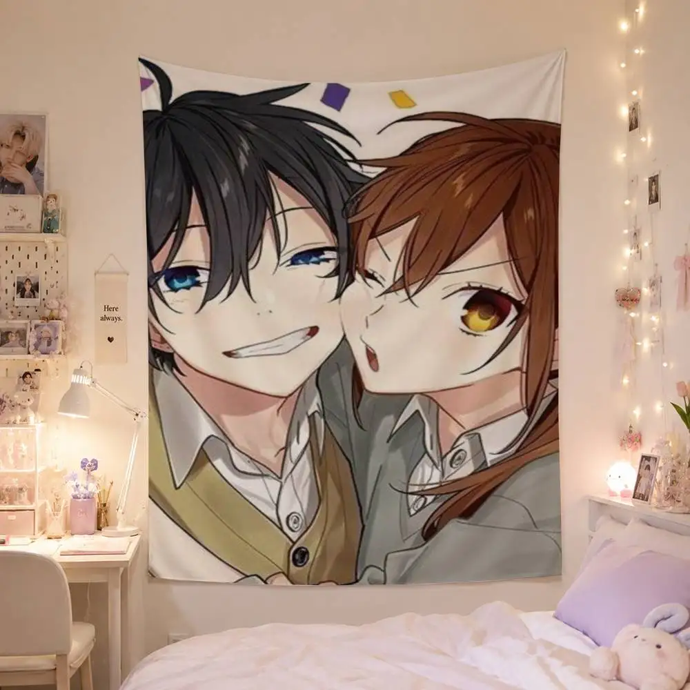 H-Horimiya Izumi Miyamura Flag Digital Printing Banner for Garage Wall Out Door Decoration