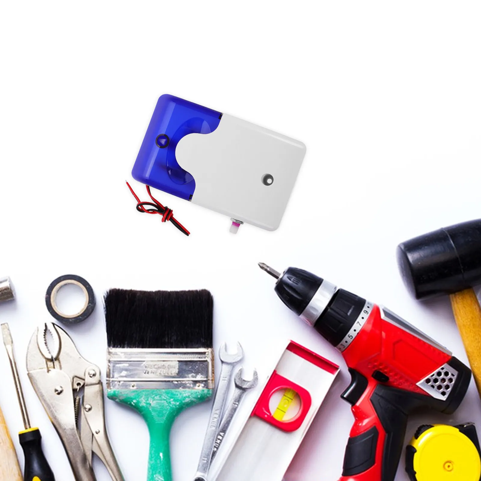 

Звуковая и световая охранная сирена-сигнализация, водонепроницаемая, с регулируемой громкостью, мигающее предупреждающее устройство для дома, офиса, склада, улицы