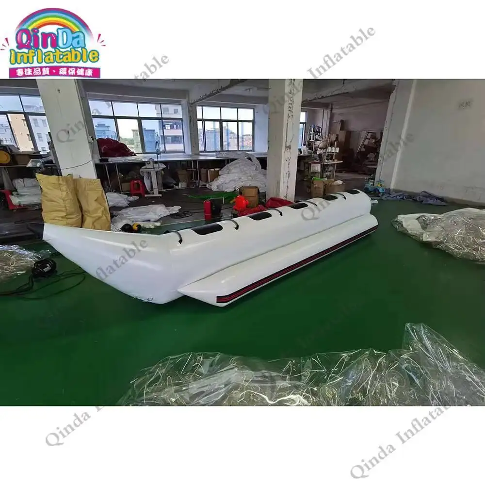 Free Shipping Floating Towable Single Tube Inflatable Flyfish Banana Boat For Skiing On Water