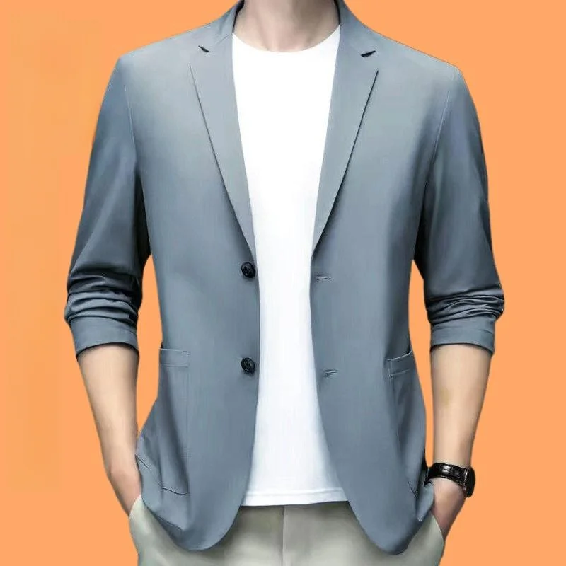 

Новая летняя повседневная легкая мужская джинсовая куртка из шелка с защитой от солнца, тонкая верхняя одежда в западном стиле