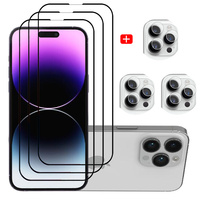 protector pantalla For IPhone 16 15 14 13 12 11 Pro Max Tempered Glass iPhone 15 Pro max Screen Protector iPhone13 Mini Cristal templado iPhone14 Plus Front Film iPhone15 ProMax Original Phone Film & Camera Protectors