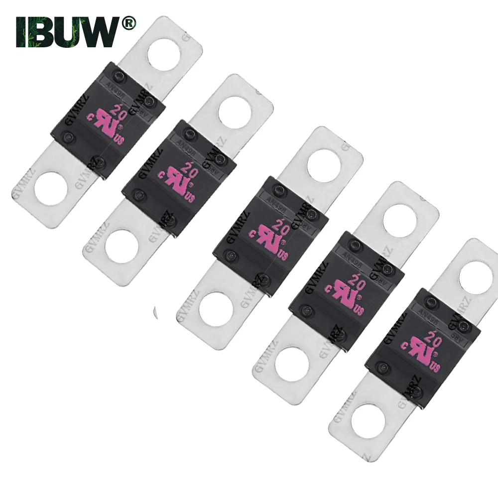 5PCS ANS Fusible de horquilla tipo trompeta 32V 100A 20A 30A 40A 50A 60A 150A 175A 200A Película de seguridad fijada con tornillo 125A 70A 80A 20A-200A