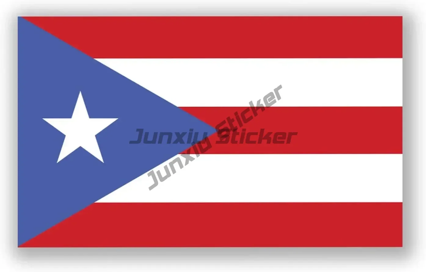 Puerto Rico Flag Decal Sticker Creative Premium Quality Vinyl I Love Puerto Rico Slogan Lnterest Car Window Decal KK13cm