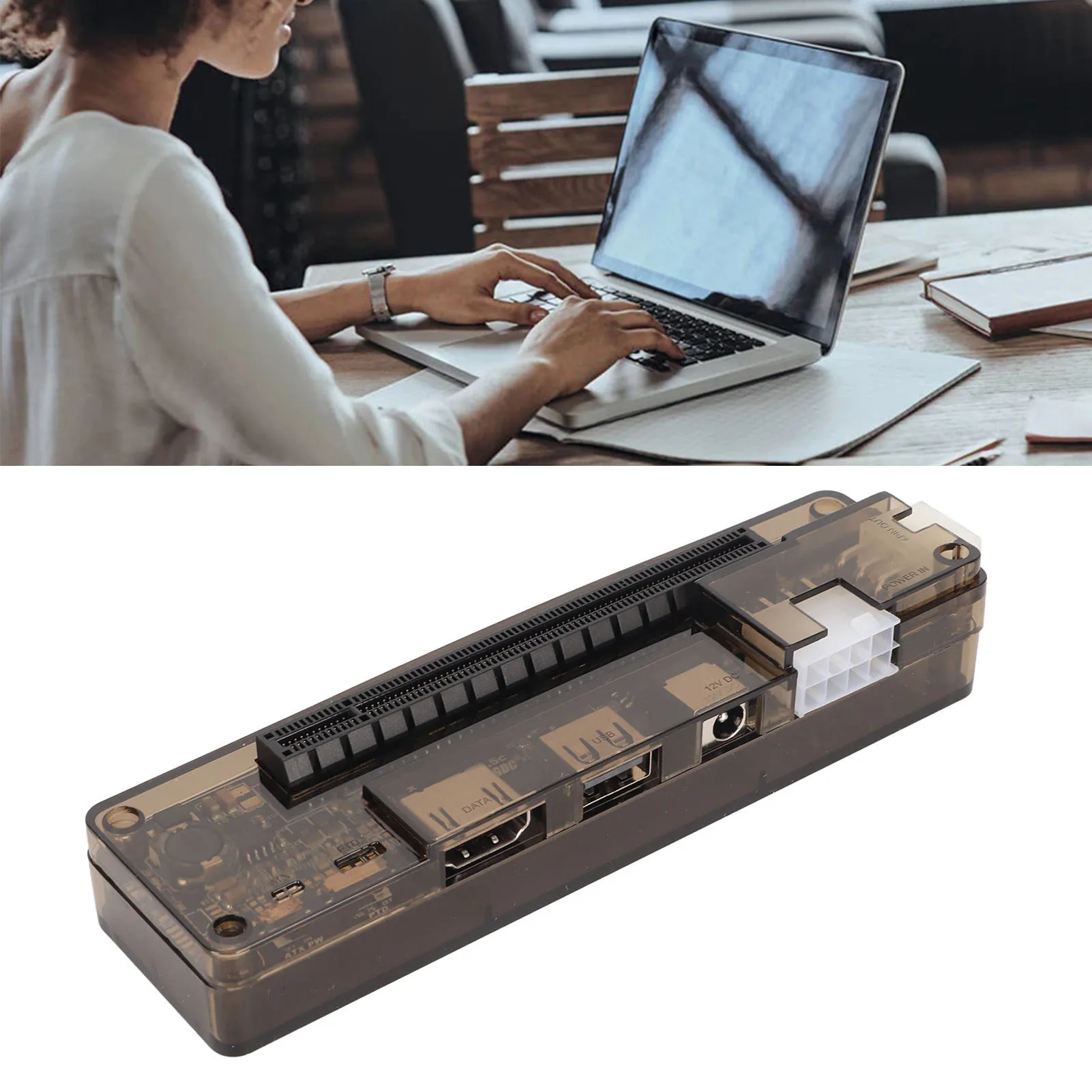 Внешняя док-станция для видеокарты Ноутбук Док-станция для видеокарты NGFF M.2 A Key 6Pin 8Pin Стабильный безопасный ABS Внешний EXP GDC для ПК Компьютерные игры