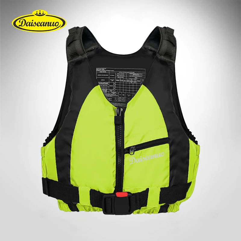 Genuine CE ISO12402-5 Approved Adult Kayaking Life Jackets Safety Water Sports Life Vest Paddle Raft Floating Kayak with Pocket