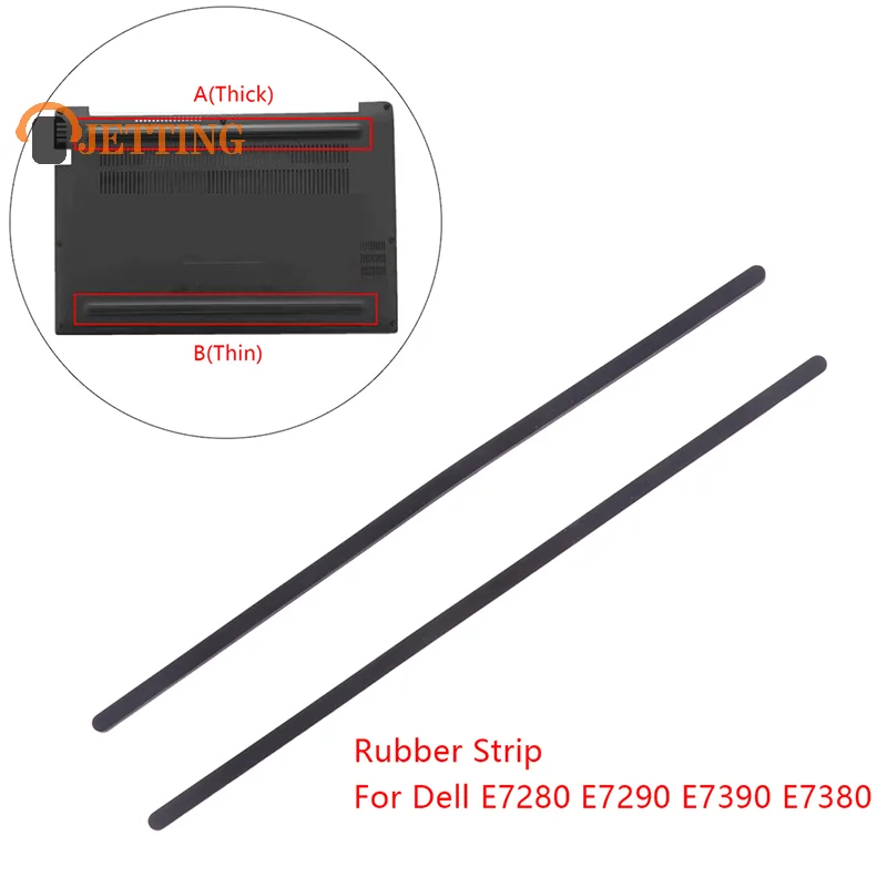 1Pc/2Pcs Striscia di Gomma Del Computer Portatile Fondo Borsette Copertura Del Piede Pad Per Dell E7280 E7290 E7390 E7380 Anti-Slip Paraurti Piedi Strisce