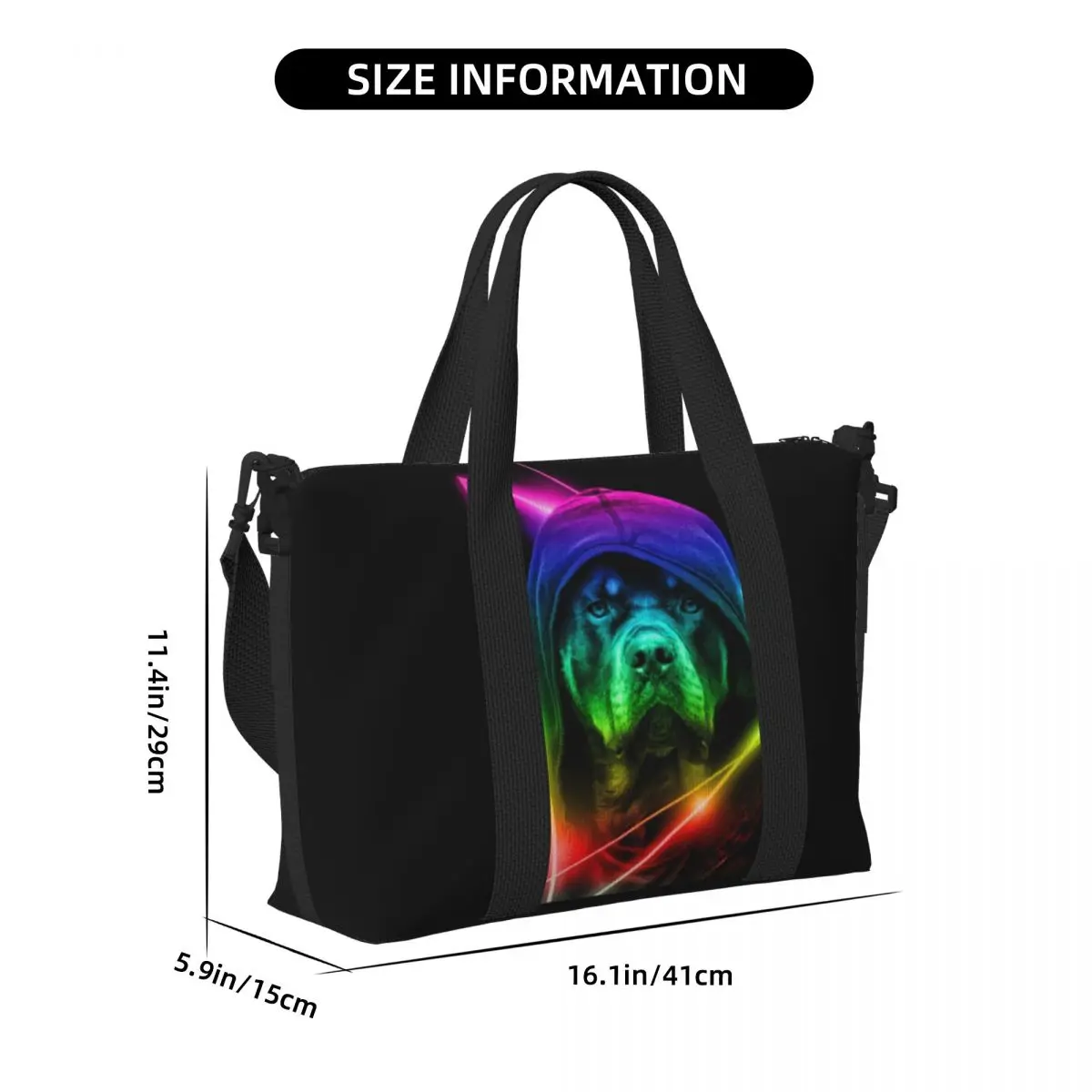 Custom Tote Bag ผู้หญิงความจุขนาดใหญ่ Gym Beach กระเป๋าเดินทางไหล่